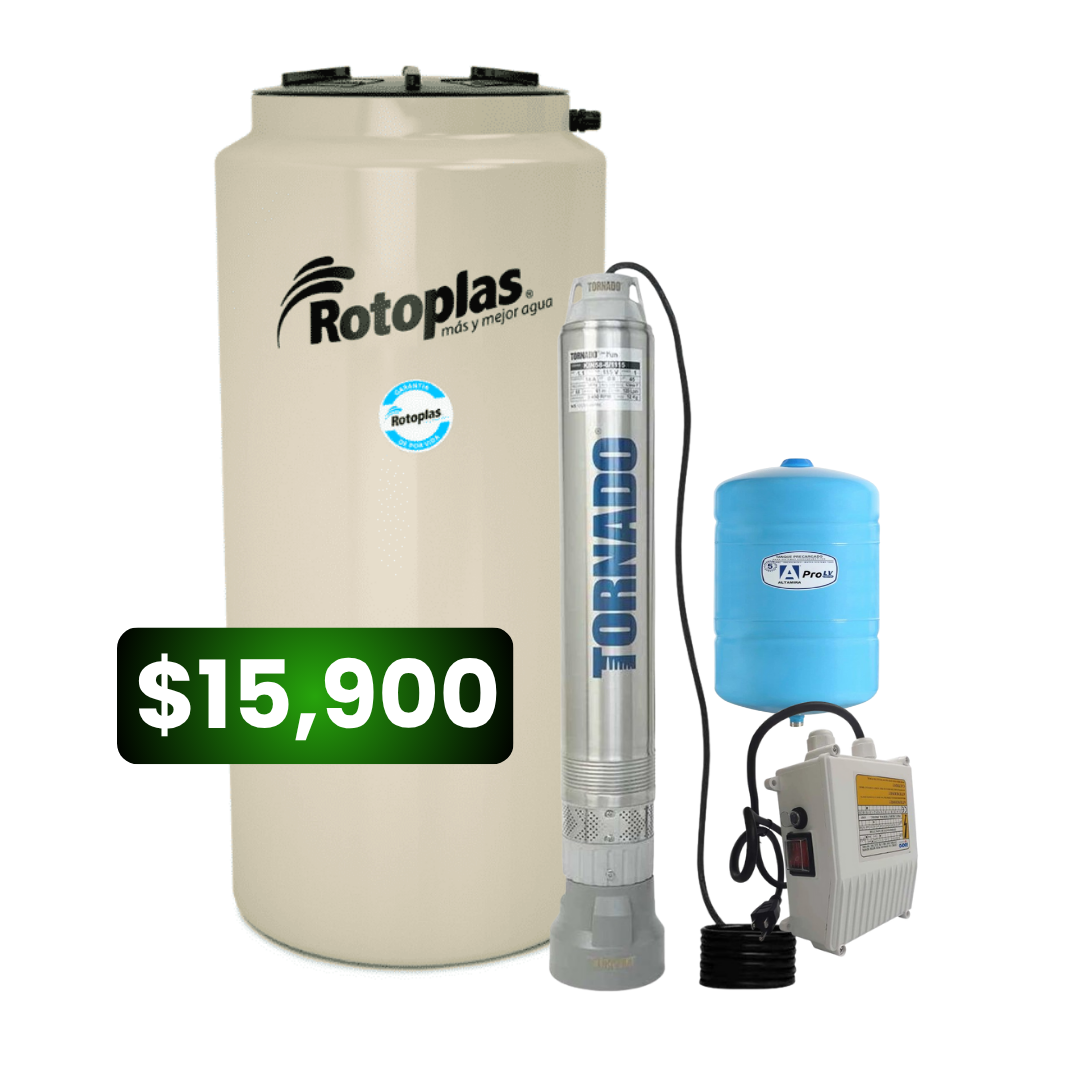 Hidro Soluciones Tinaco RotoPlas Bomba Agua Periferica 4